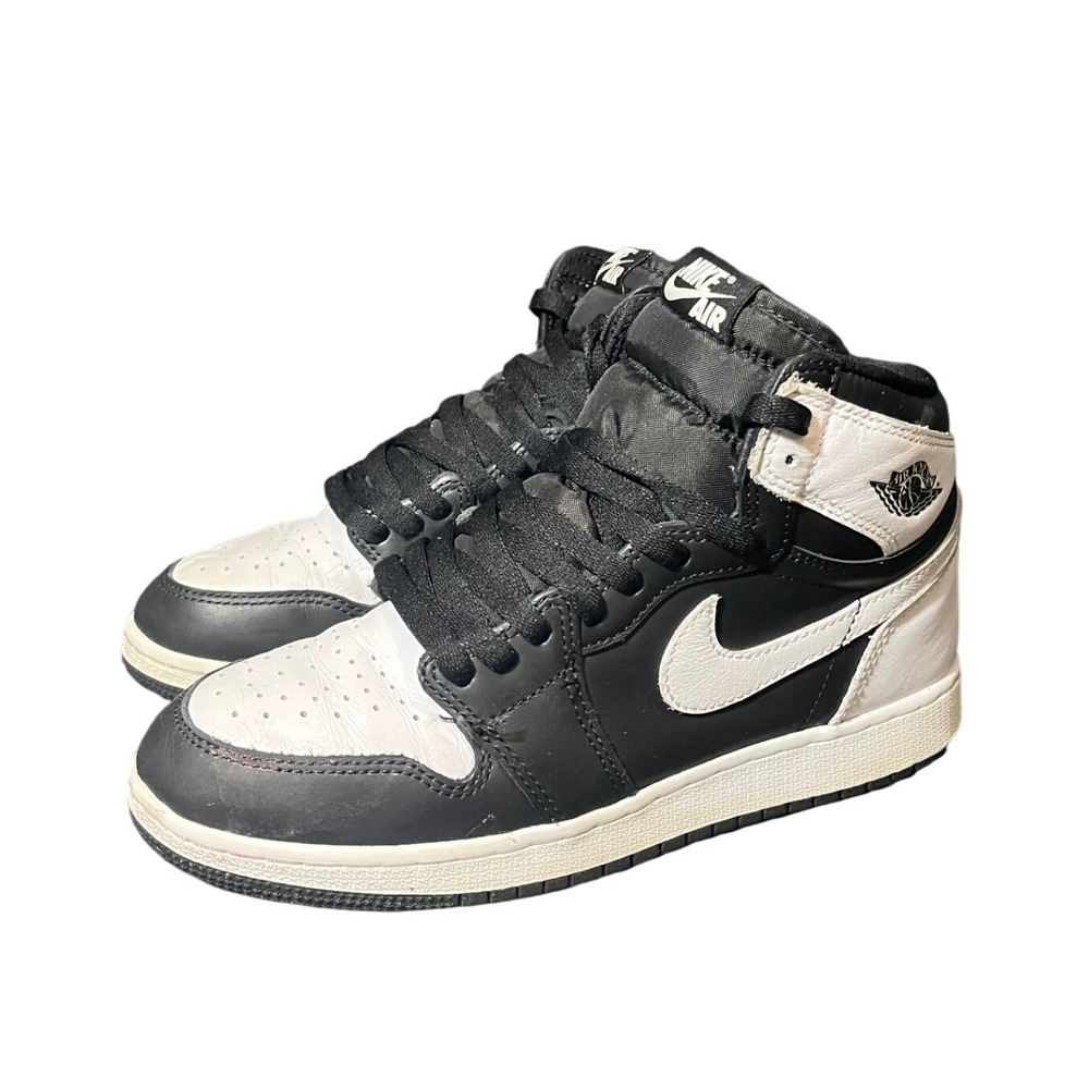 Nike Air Jordan 1 Retro High OG Kids 7Y Black White FD1437-010 Panda Sneaker